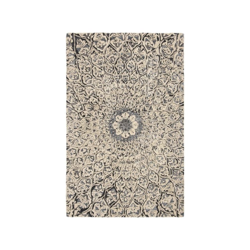 ALR-ALLURE, IVORY / CHARCOAL, 8' X 10', Area Rug. Picture 1