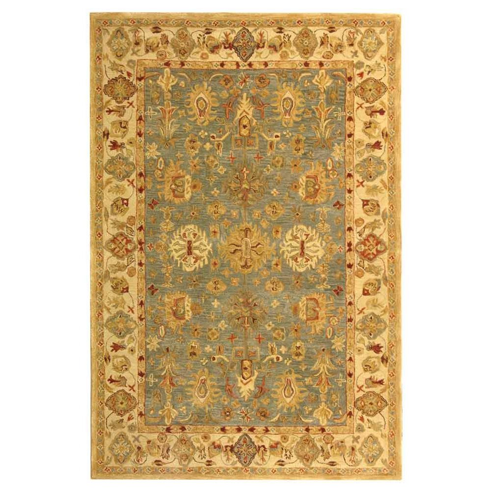 ANATOLIA, BLUE / IVORY, 8' X 10', Area Rug, AN547A-8. Picture 1