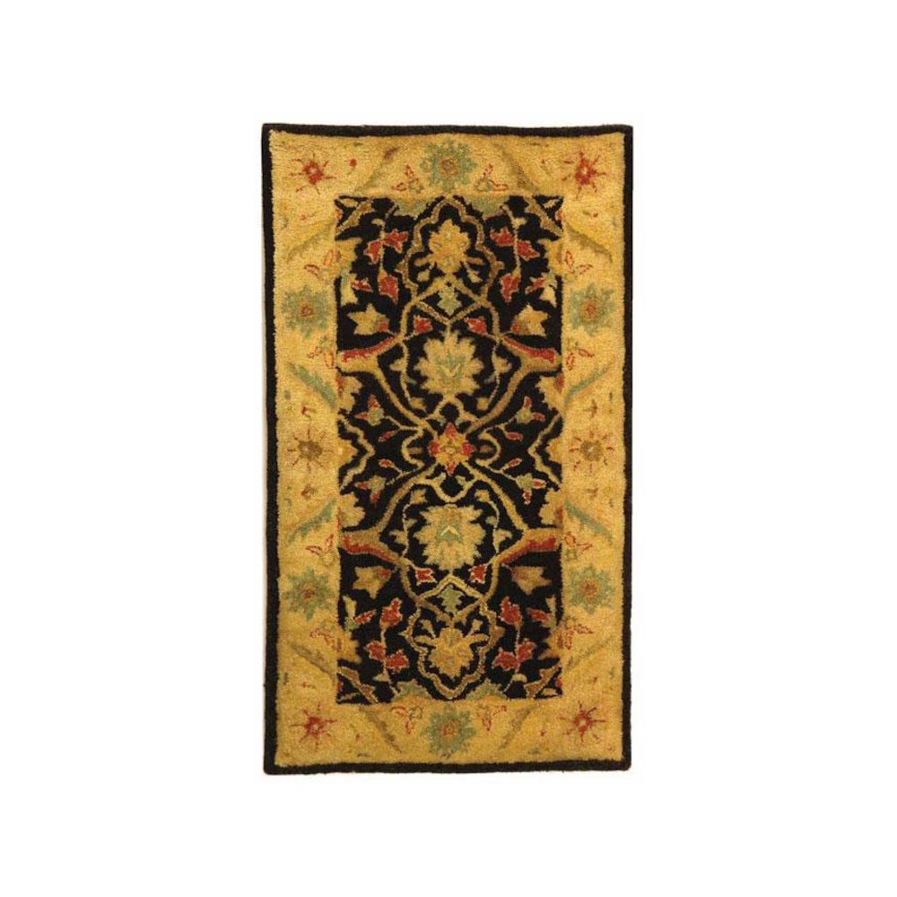 ANTIQUITY, BLACK, 2'-3" X 4', Area Rug, AT14B-24. Picture 1