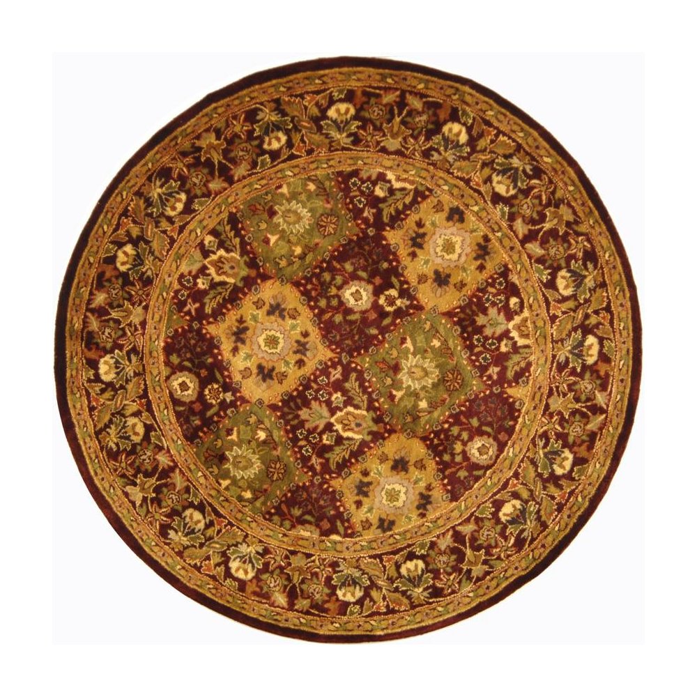ANTIQUITY, WINE, 8' X 8' Round, Area Rug. Picture 1