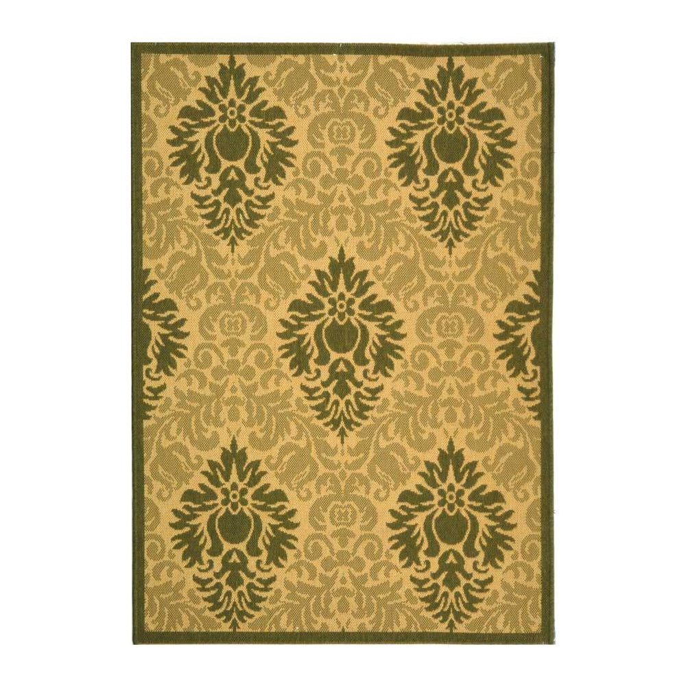 COURTYARD, NATURAL / OLIVE, 6'-7" X 9'-6", Area Rug, CY2714-1E01-6. Picture 1