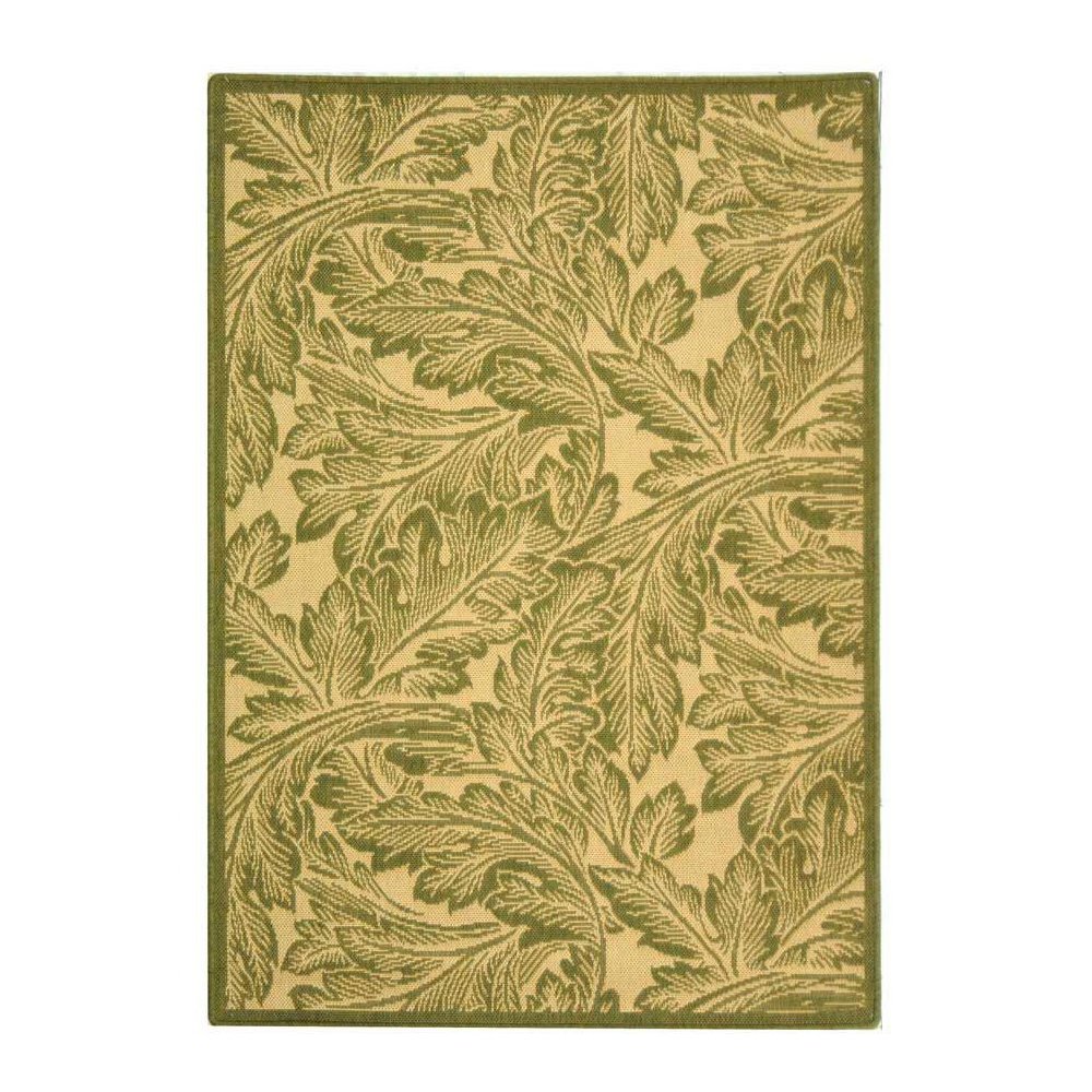 COURTYARD, NATURAL / OLIVE, 2'-7" X 5', Area Rug, CY2996-1E01-3. Picture 1