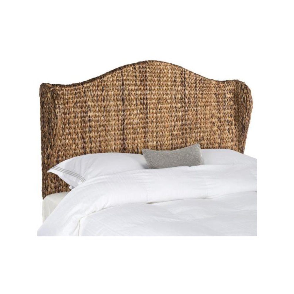 NADINE BROWN WINGED HEADBOARD, SEA8029B-Q. Picture 1