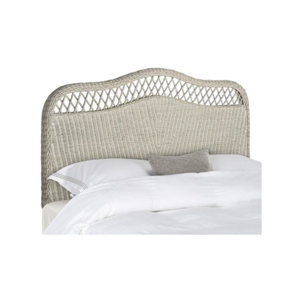 SEPHINA ANTIQUE GREY RATTAN HEADBOARD, SEA8033D-Q. Picture 1