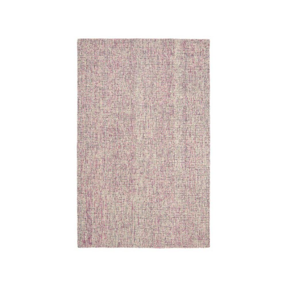 Abstract, IVORY / PINK, 6' X 9', Area Rug. Picture 1