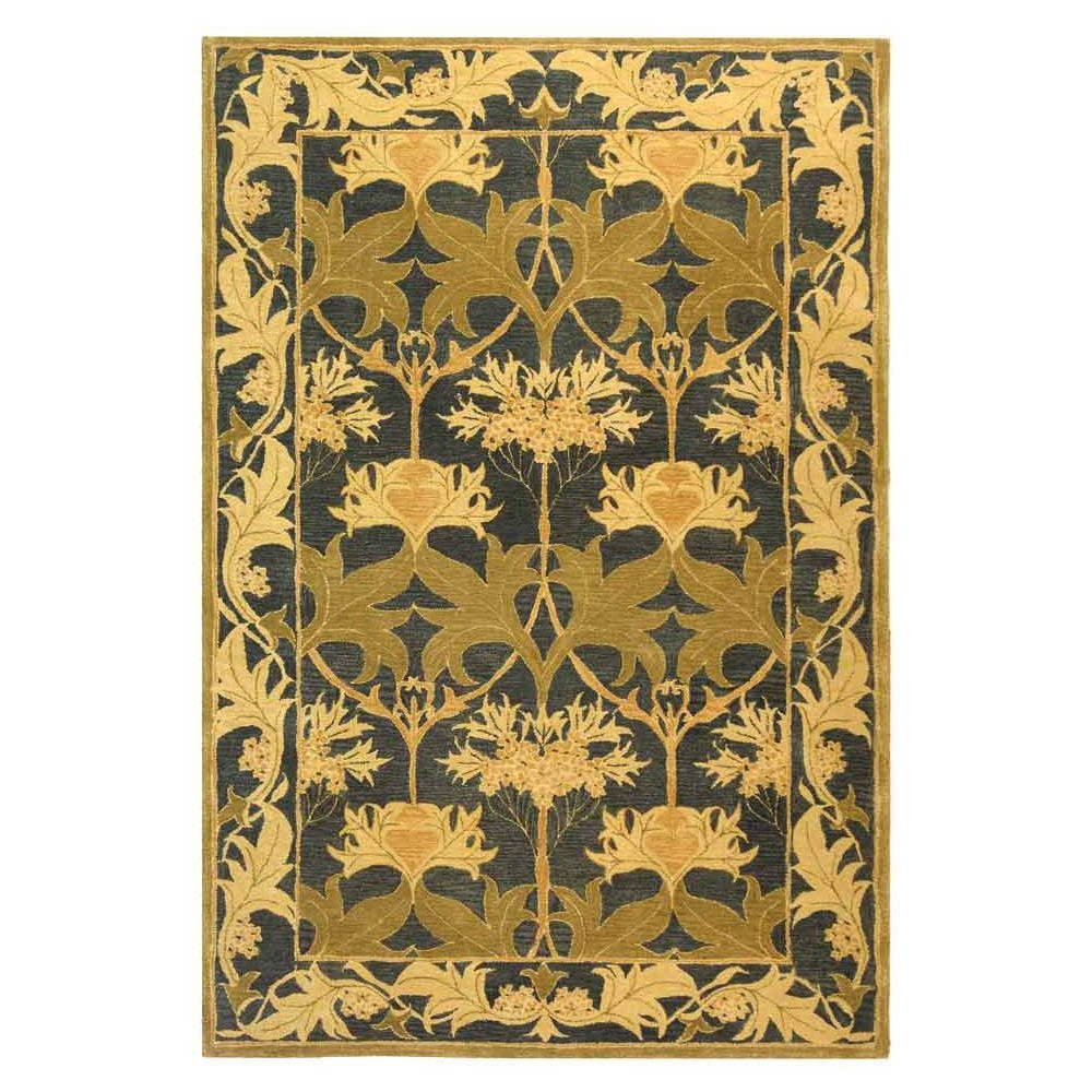 ANATOLIA, NAVY / SAGE, 9' X 12', Area Rug. Picture 1