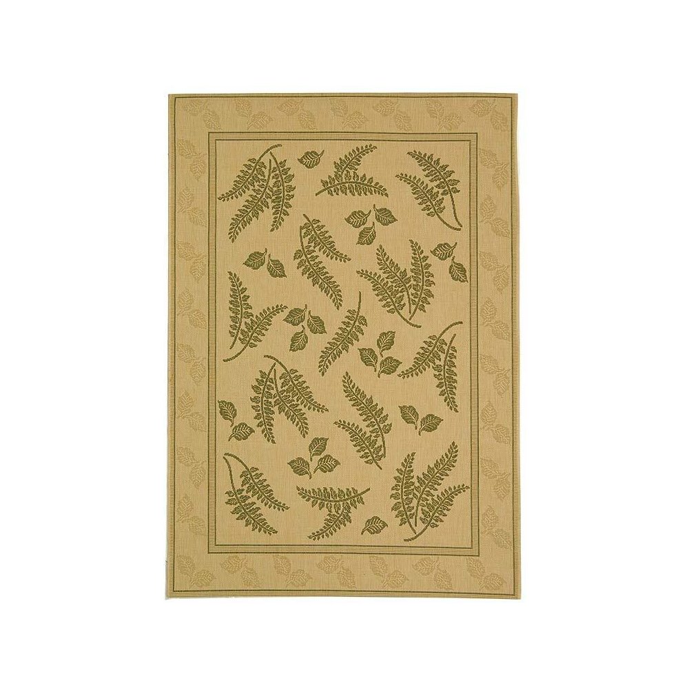 COURTYARD, NATURAL / OLIVE, 4' X 5'-7", Area Rug, CY0772-1E01-4. Picture 1