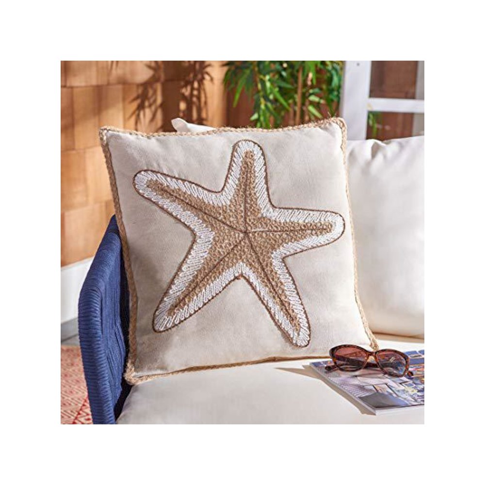 Hema Starfish Pillow, Natural. Picture 3