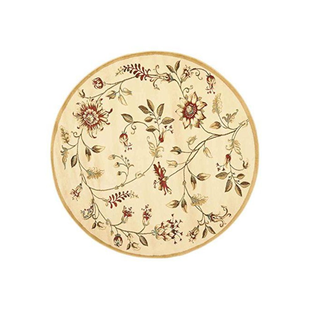 LYNDHURST, IVORY / MULTI, 5'-3" X 5'-3" Round, Area Rug, LNH552-1291-5R. Picture 1