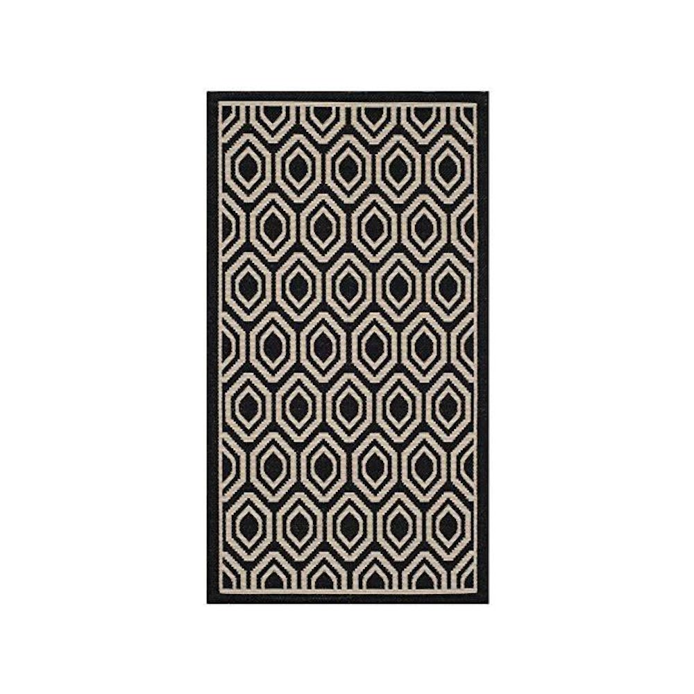COURTYARD, BLACK / BEIGE, 2'-7" X 5', Area Rug, CY6902-266-3. Picture 1