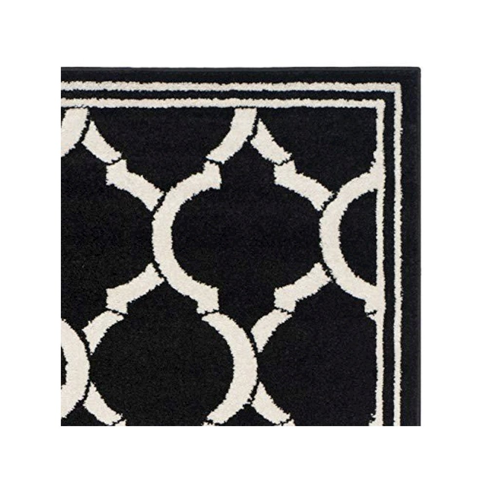 AMHERST, ANTHRACITE / IVORY, 5' X 8', Area Rug, AMT415G-5. Picture 2
