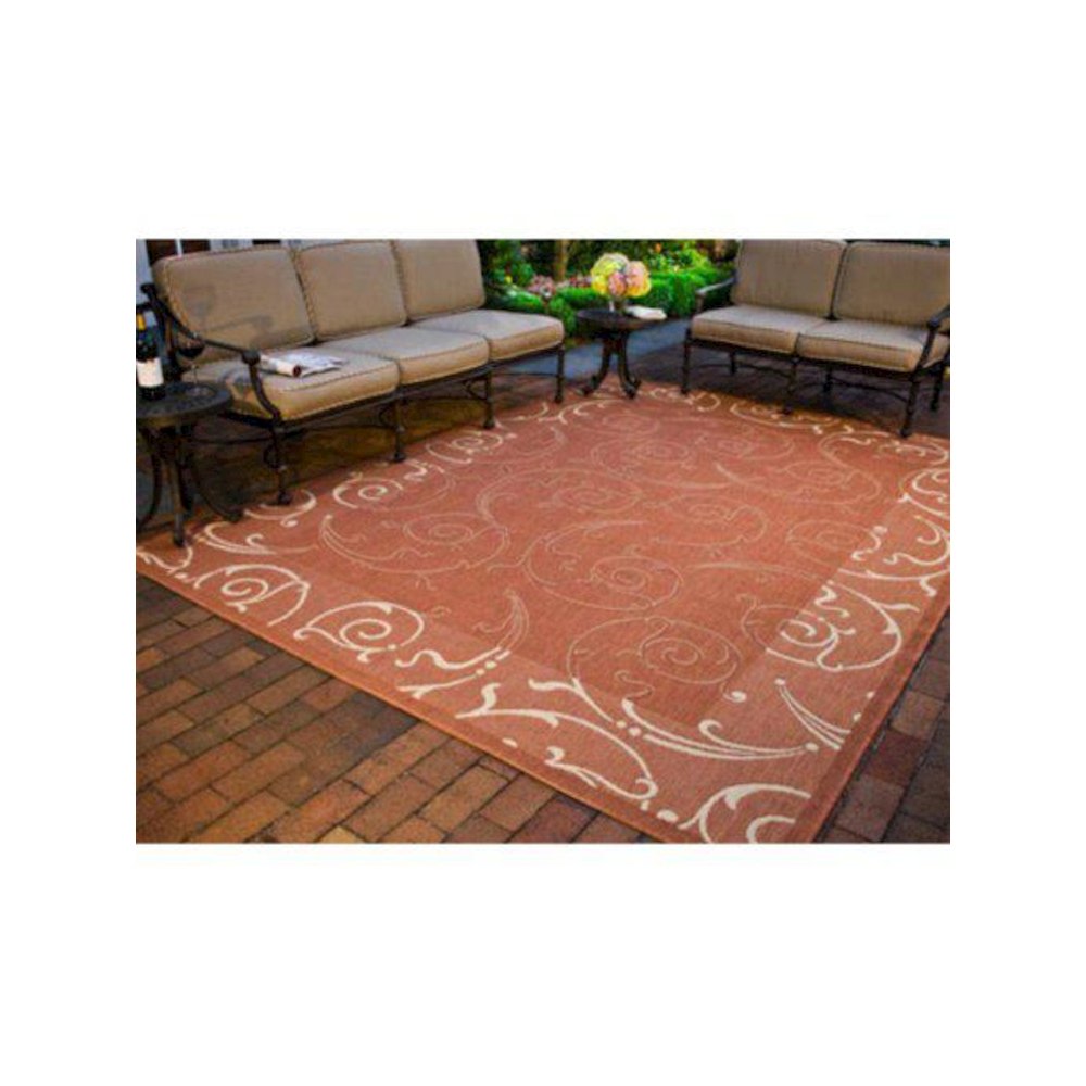 COURTYARD, NATURAL / TERRA, 4' X 5'-7", Area Rug, CY2665-3201-4. Picture 1