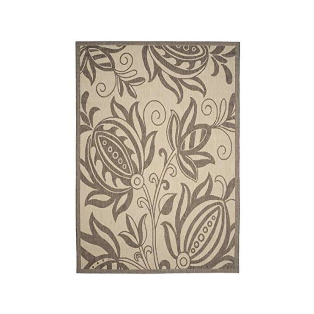 COURTYARD, NATURAL / BROWN, 6'-7" X 9'-6", Area Rug, CY2961-3001-6. Picture 1