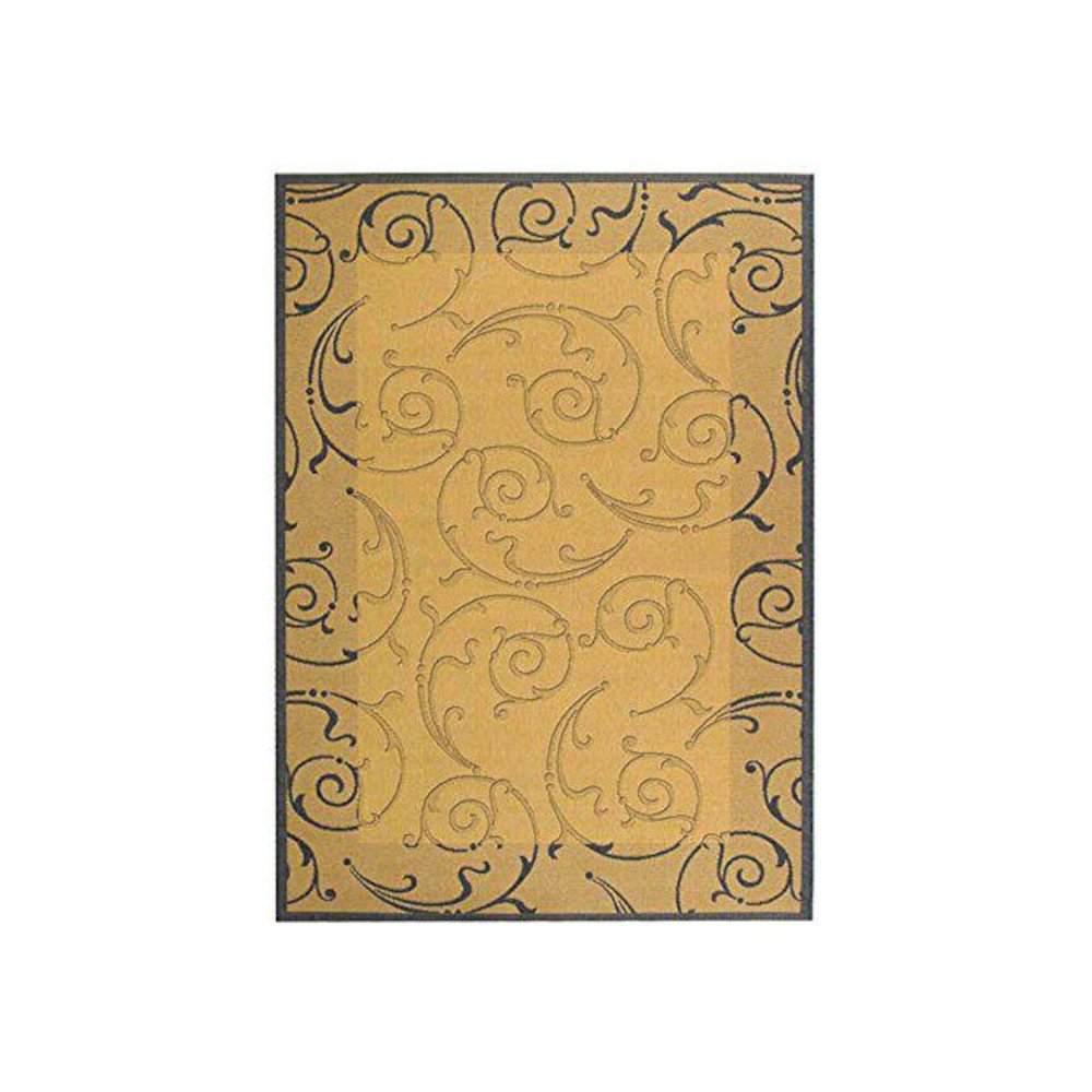 COURTYARD, NATURAL / BLUE, 2'-3" X 14', Area Rug, CY2665-3101-214. Picture 1
