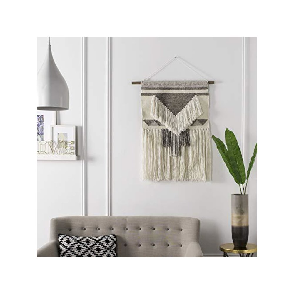 Sedona Woven Wall Art 145 Ivory Brown, Ivory/Brown. Picture 1