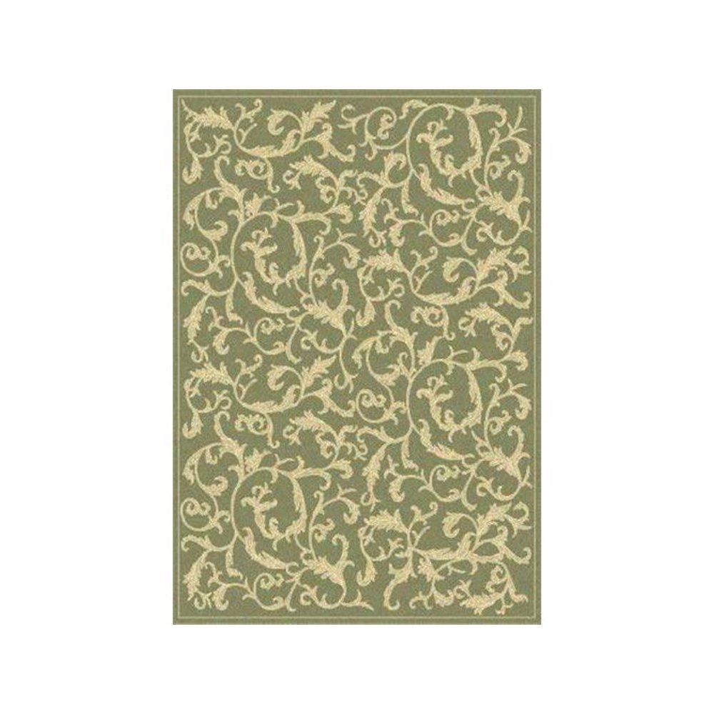 COURTYARD, OLIVE / NATURAL, 9' X 12', Area Rug, CY2653-1E06-9. Picture 1