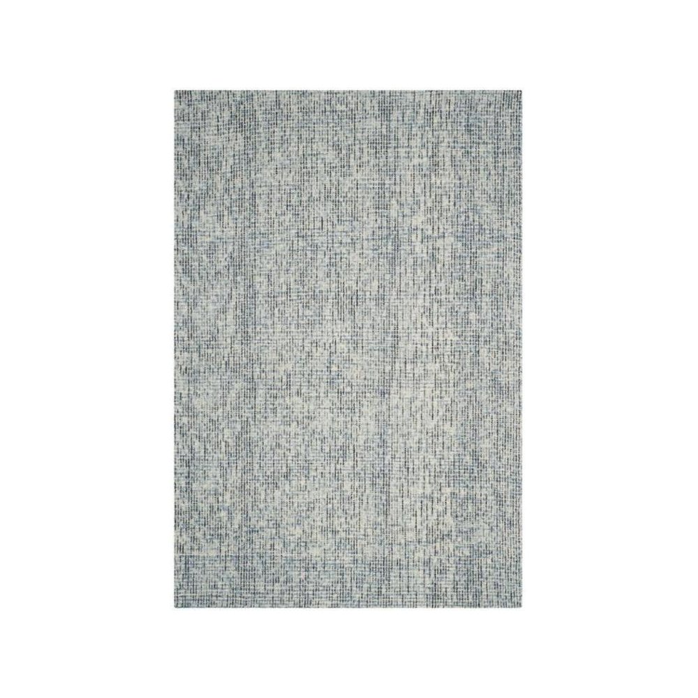 Abstract, BLUE / CHARCOAL, 9' X 12', Area Rug. Picture 1