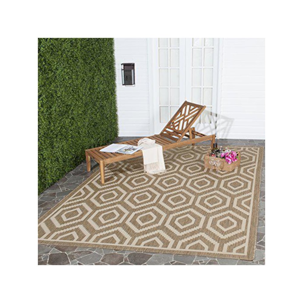 COURTYARD, BROWN / BONE, 9' X 12', Area Rug, CY6902-242-9. Picture 1