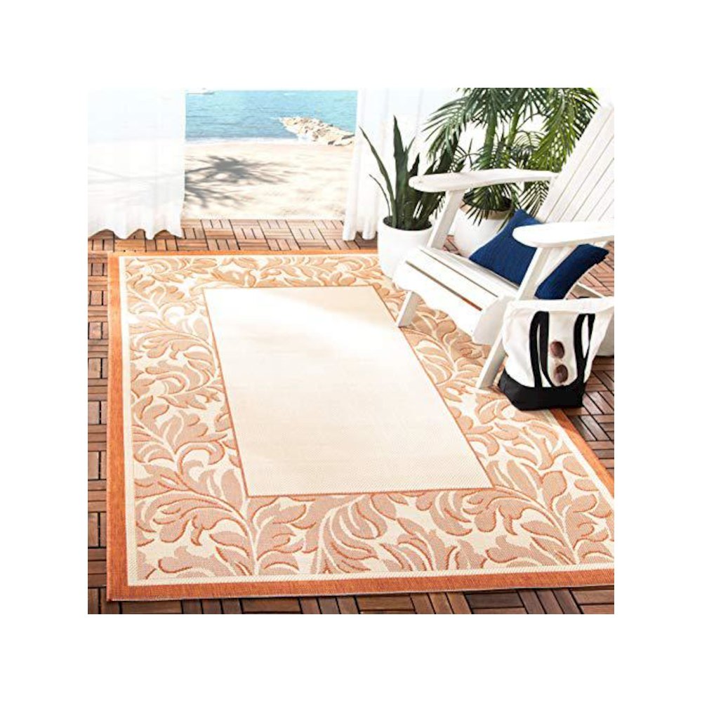 COURTYARD, NATURAL / TERRA, 4' X 5'-7", Area Rug, CY2666-3201-4. Picture 1