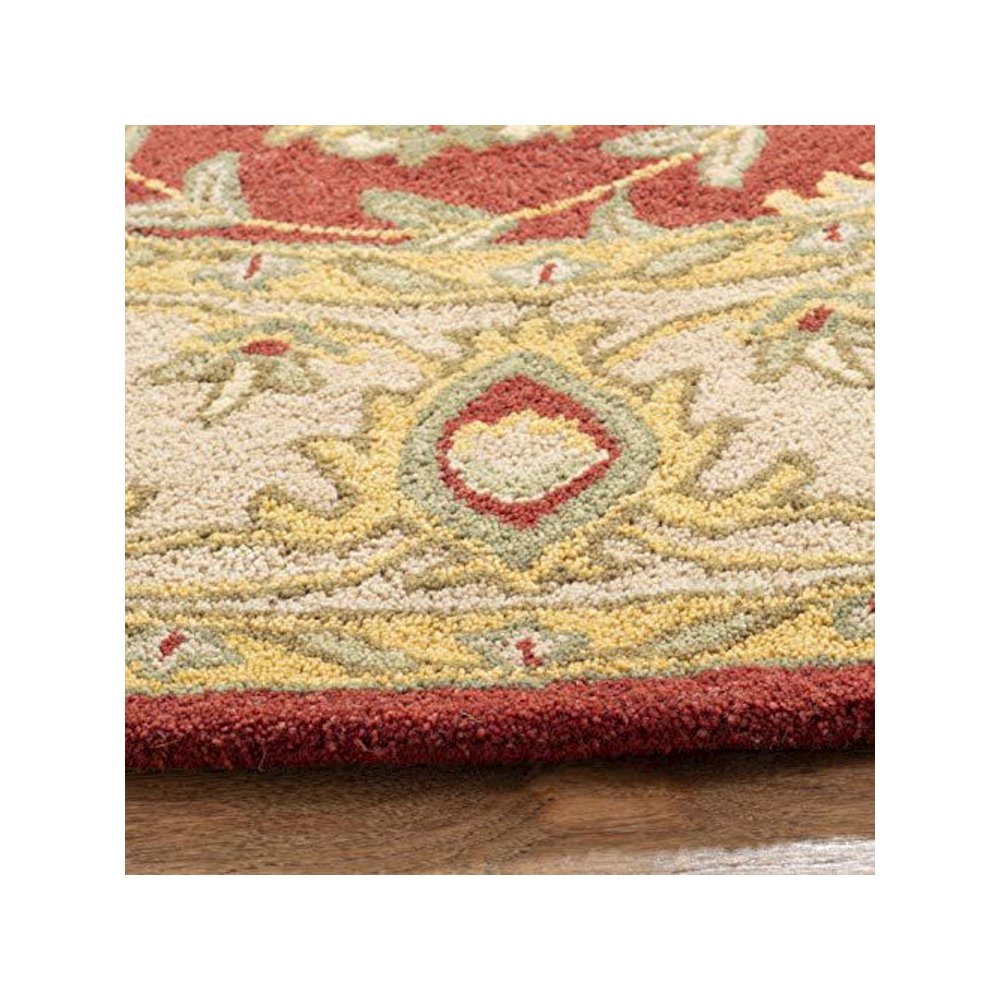 ANTIQUITY, RUST, 3'-6" X 3'-6" Round, Area Rug, AT21A-4R. Picture 2