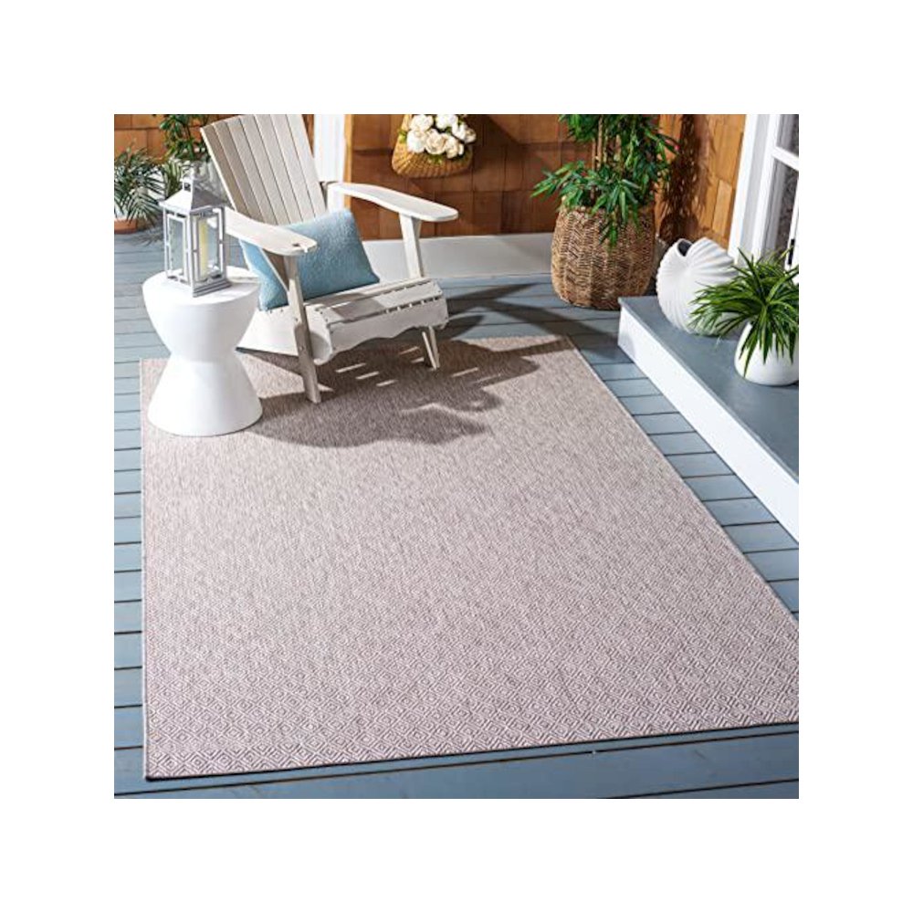 COURTYARD, BEIGE / BEIGE, 5'-3" X 5'-3" Square, Area Rug. Picture 1