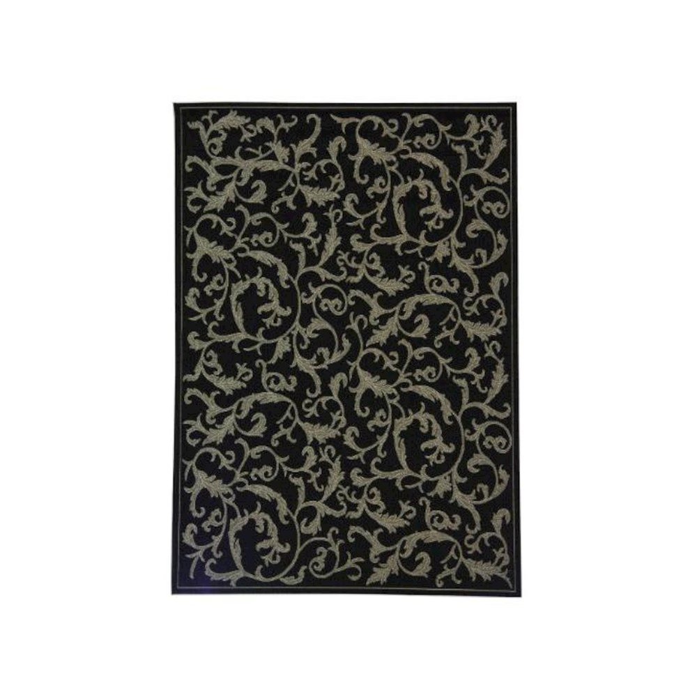 COURTYARD, BLACK / SAND, 2'-7" X 5', Area Rug, CY2653-3908-3. Picture 1