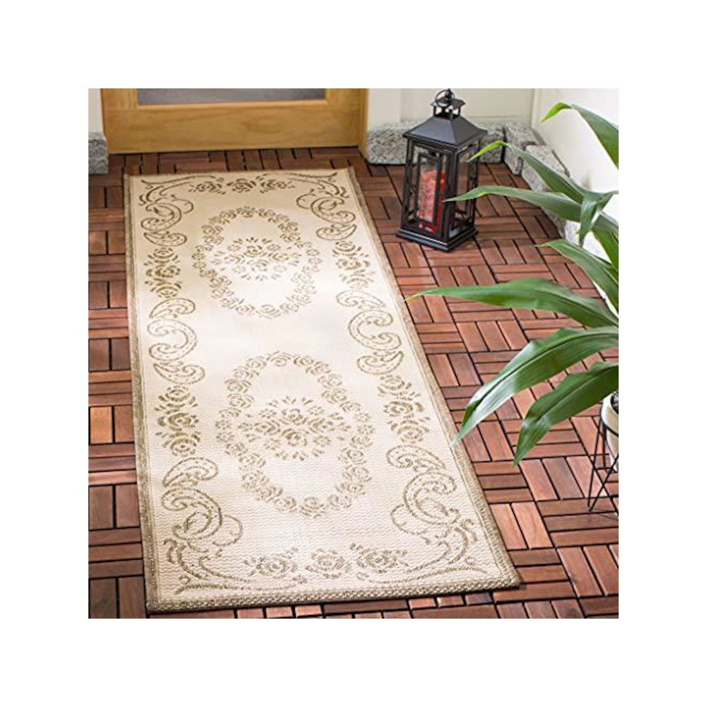 COURTYARD, NATURAL / BROWN, 2'-3" X 6'-7", Area Rug, CY1893-3001-27. Picture 1