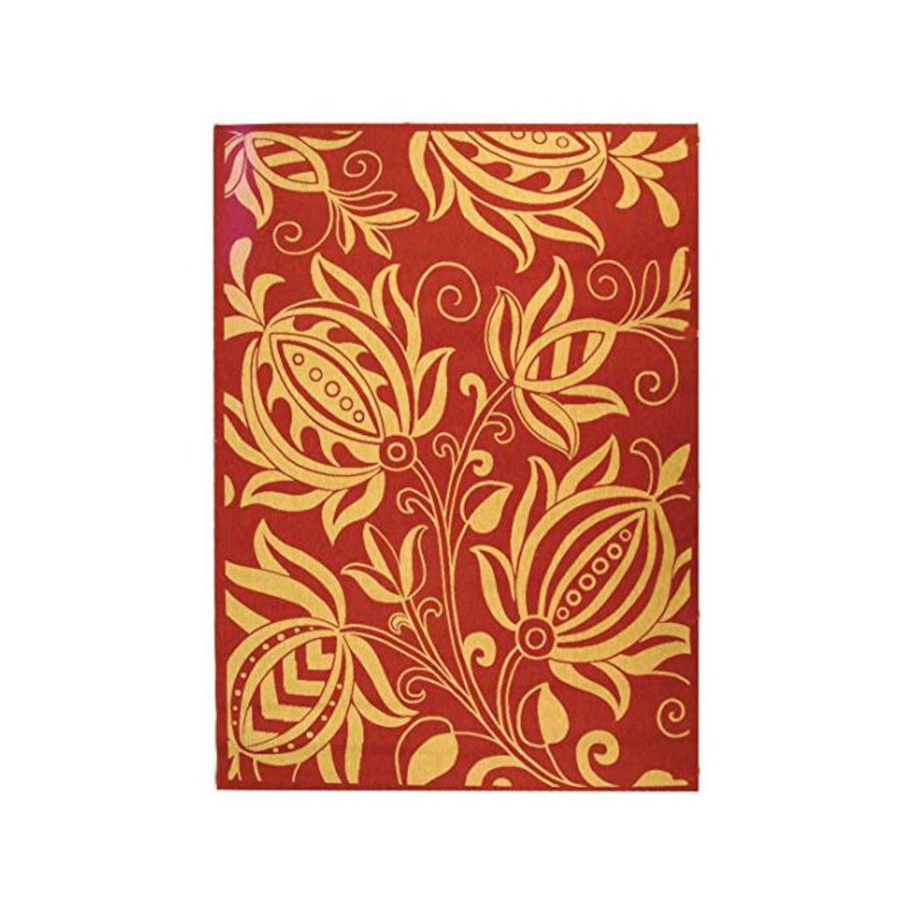 COURTYARD, RED / NATURAL, 9' X 12', Area Rug, CY2961-3707-9. Picture 1
