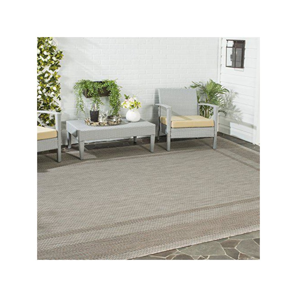 COURTYARD, BEIGE / BROWN, 6'-7" X 6'-7" Square, Area Rug, CY8477-36312-7SQ. Picture 3