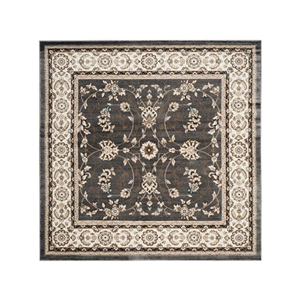 LYNDHURST, GREY / CREAM, 7' X 7' Square, Area Rug, LNH340G-7SQ. Picture 1