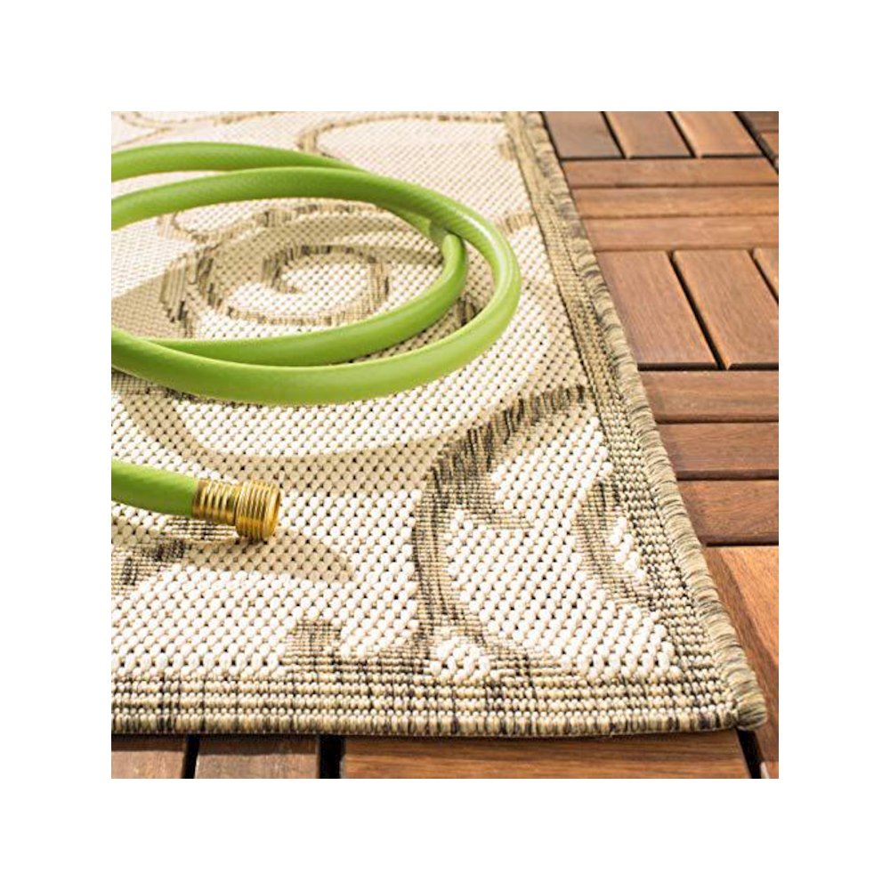 COURTYARD, NATURAL / BROWN, 9' X 12', Area Rug, CY2665-3001-9. Picture 3