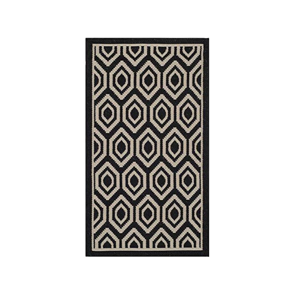 COURTYARD, BLACK / BEIGE, 2' X 3'-7", Area Rug, CY6902-266-2. Picture 1