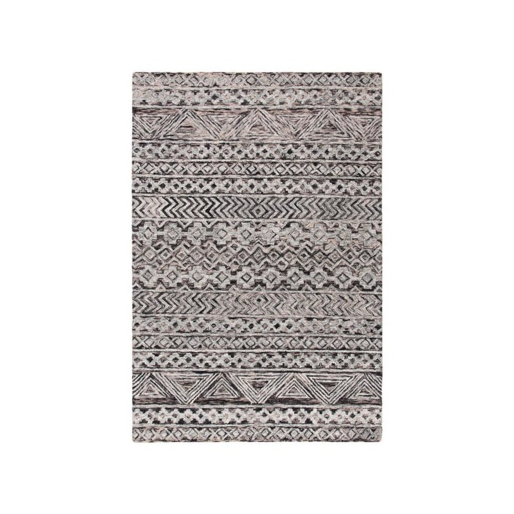 Abstract, GREY / BROWN, 8' X 10', Area Rug. Picture 1