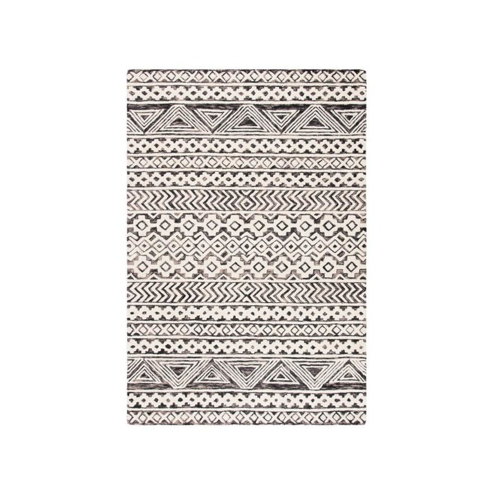 Abstract, IVORY / GREY, 9' X 12', Area Rug, ABT259F-9. Picture 1