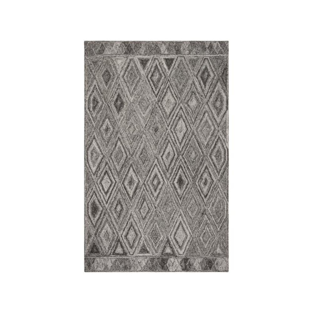 Abstract, GREY / BLACK, 2'-3" X 8', Area Rug, ABT618F-28. Picture 1
