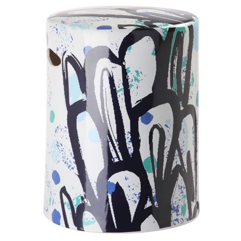 Alair Multicolor Garden Stool , Multi. Picture 1