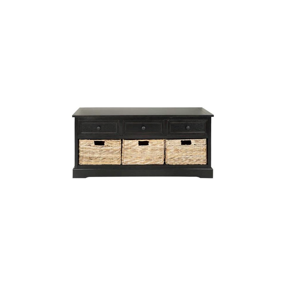DAMIEN 3 DRAWER STORAGE BENCH, AMH5701B. Picture 1