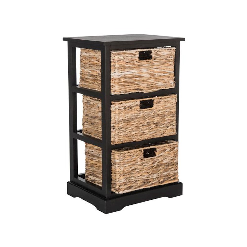 HALLE 3 WICKER BASKET STORAGE SIDE TABLE, AMH5738A. Picture 1