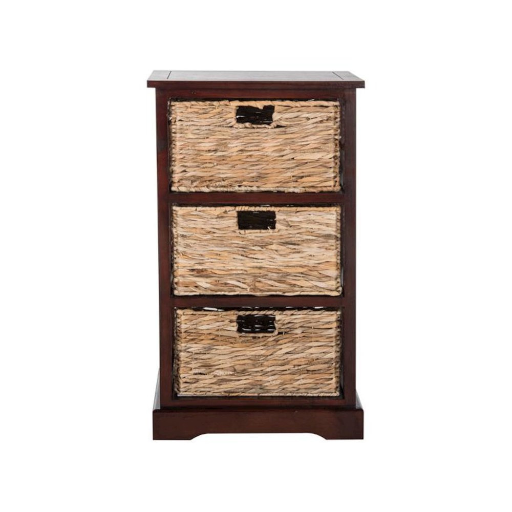 HALLE 3 WICKER BASKET STORAGE SIDE TABLE, AMH5738C. Picture 1