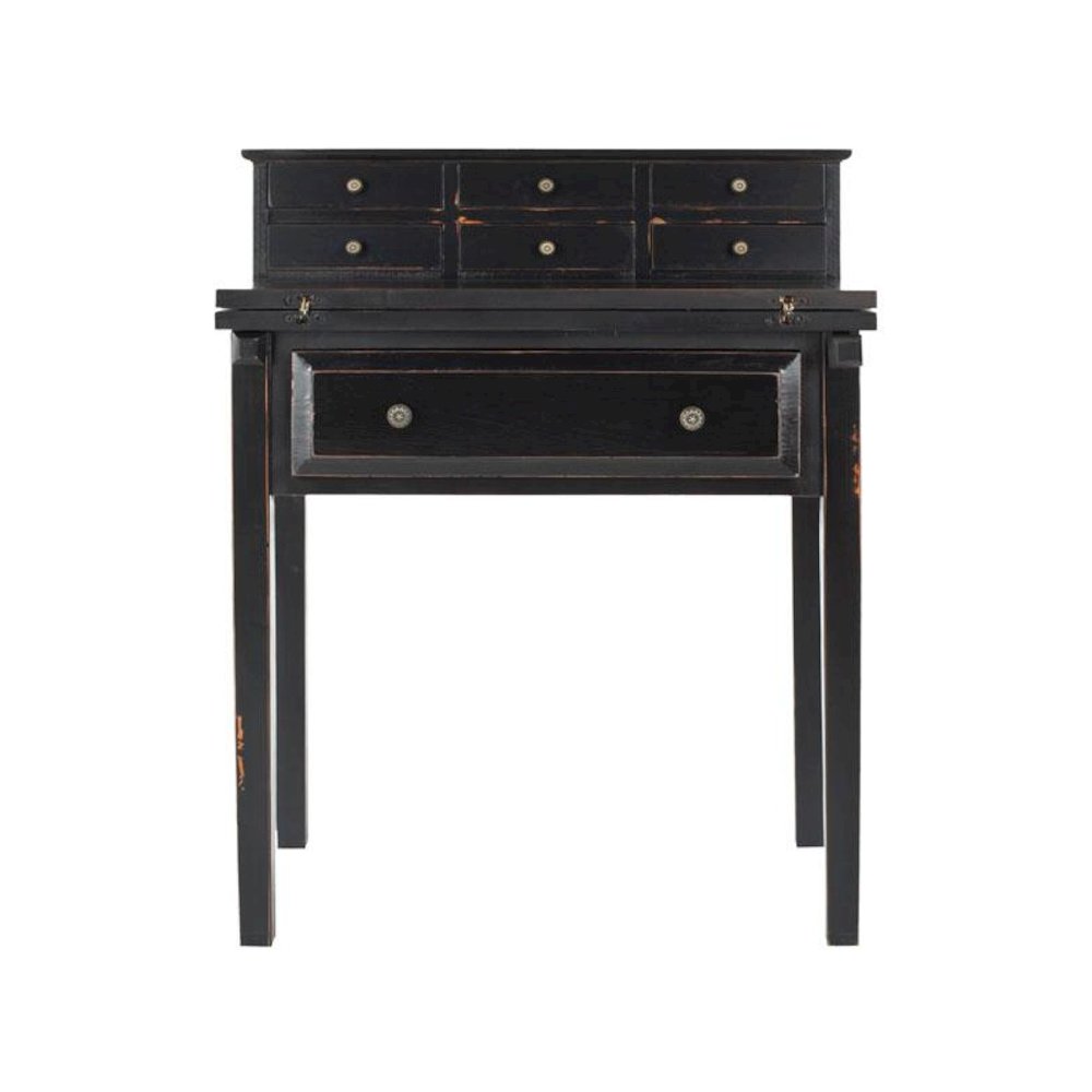 ABIGAIL 7 DRAWER FOLD DOWN DESK, AMH6520B. Picture 1