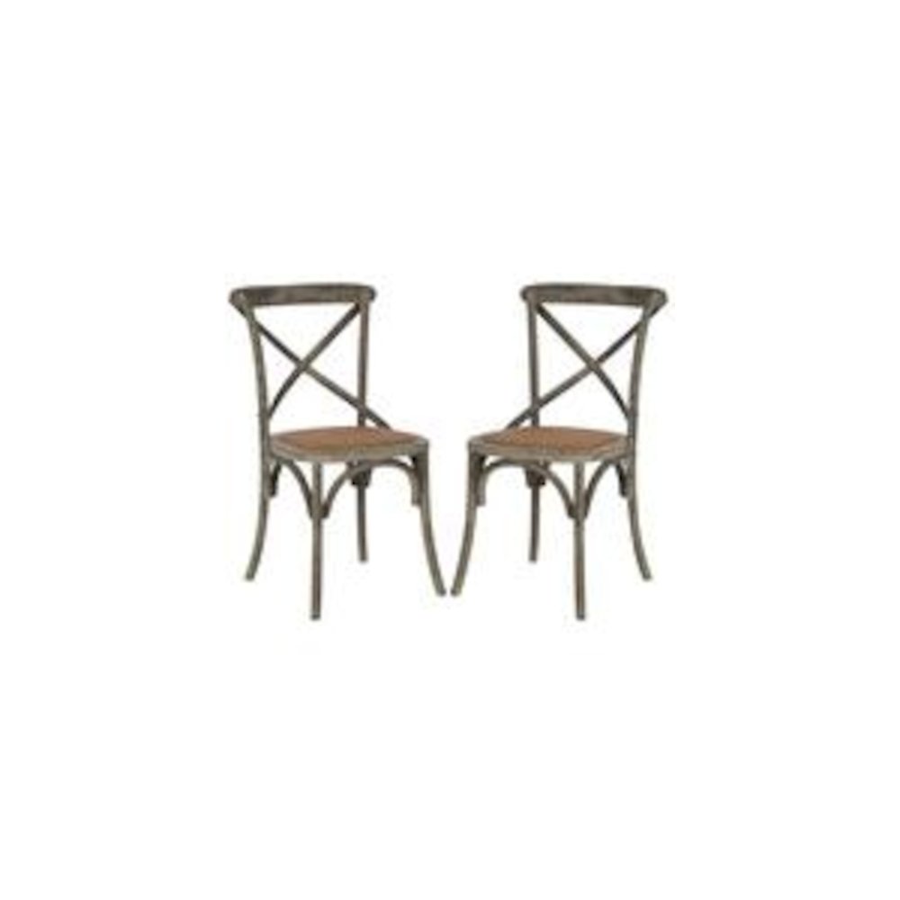 FRANKLIN 18''H X BACK FARMHOUSE CHAIR (SET OF 2), AMH9500D-SET2. Picture 1