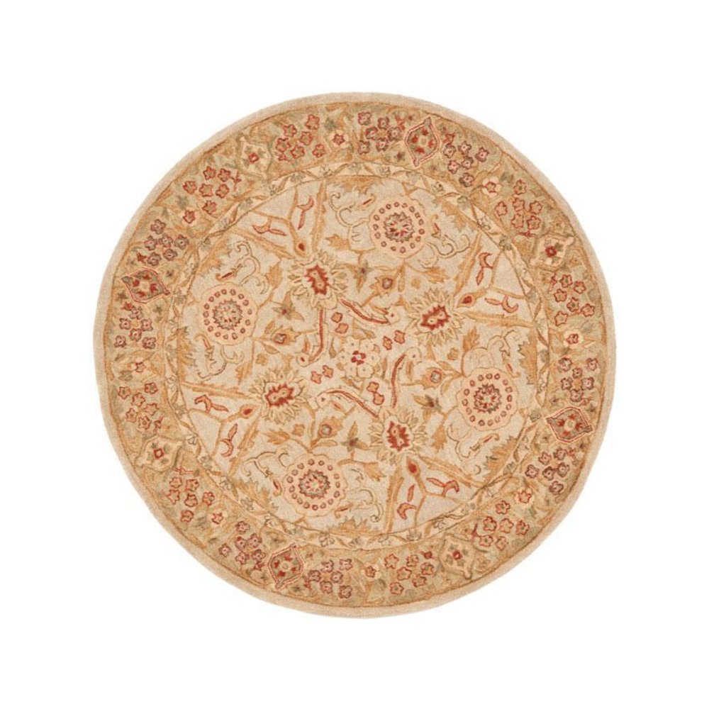 ANATOLIA, GREY BEIGE / SAGE, 4' X 4' Round, Area Rug. Picture 1