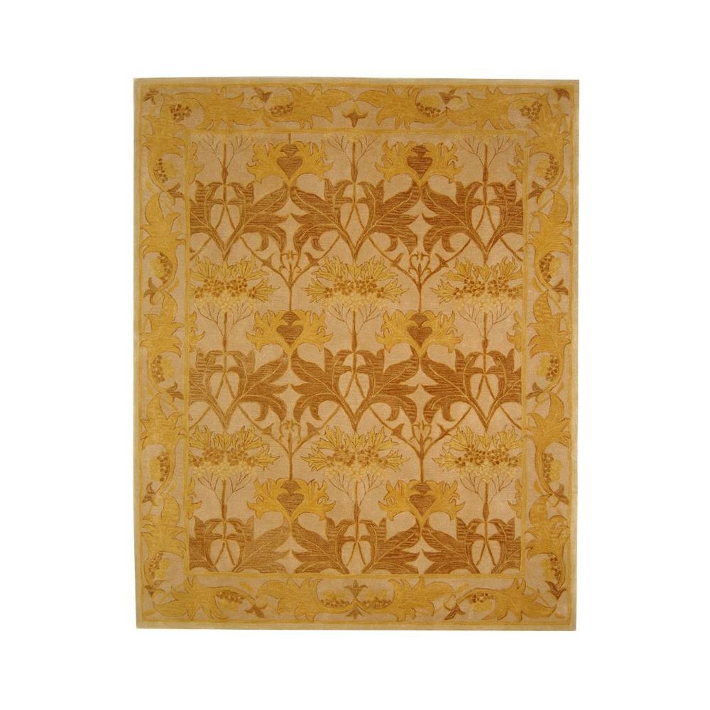 ANATOLIA, BEIGE / GOLD, 9'-6" X 13'-6", Area Rug. Picture 1