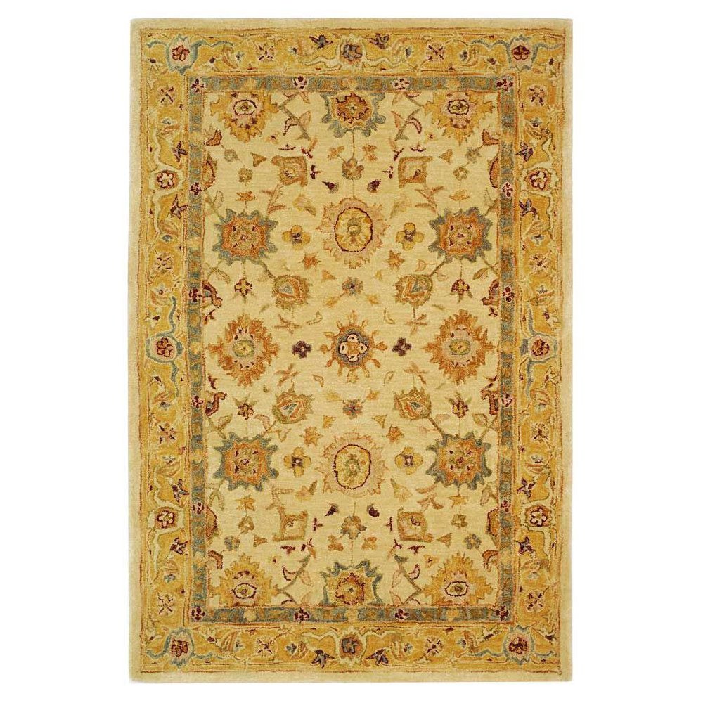 ANATOLIA, IVORY / GOLD, 4' X 6', Area Rug, AN546B-4. Picture 1