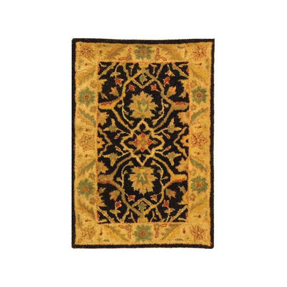 ANTIQUITY, BLACK, 2' X 3', Area Rug, AT14B-2. Picture 1