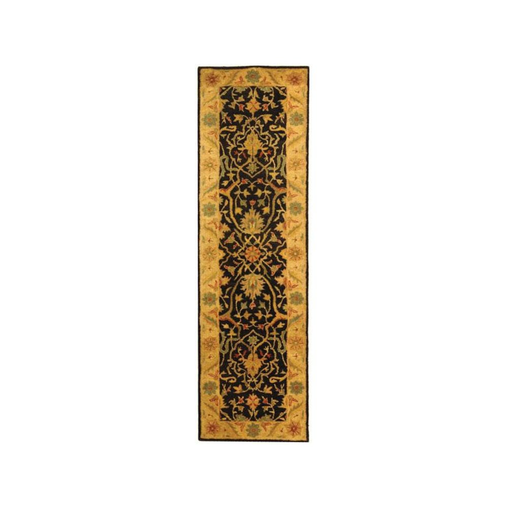 ANTIQUITY, BLACK, 2'-3" X 8', Area Rug, AT14B-28. Picture 1