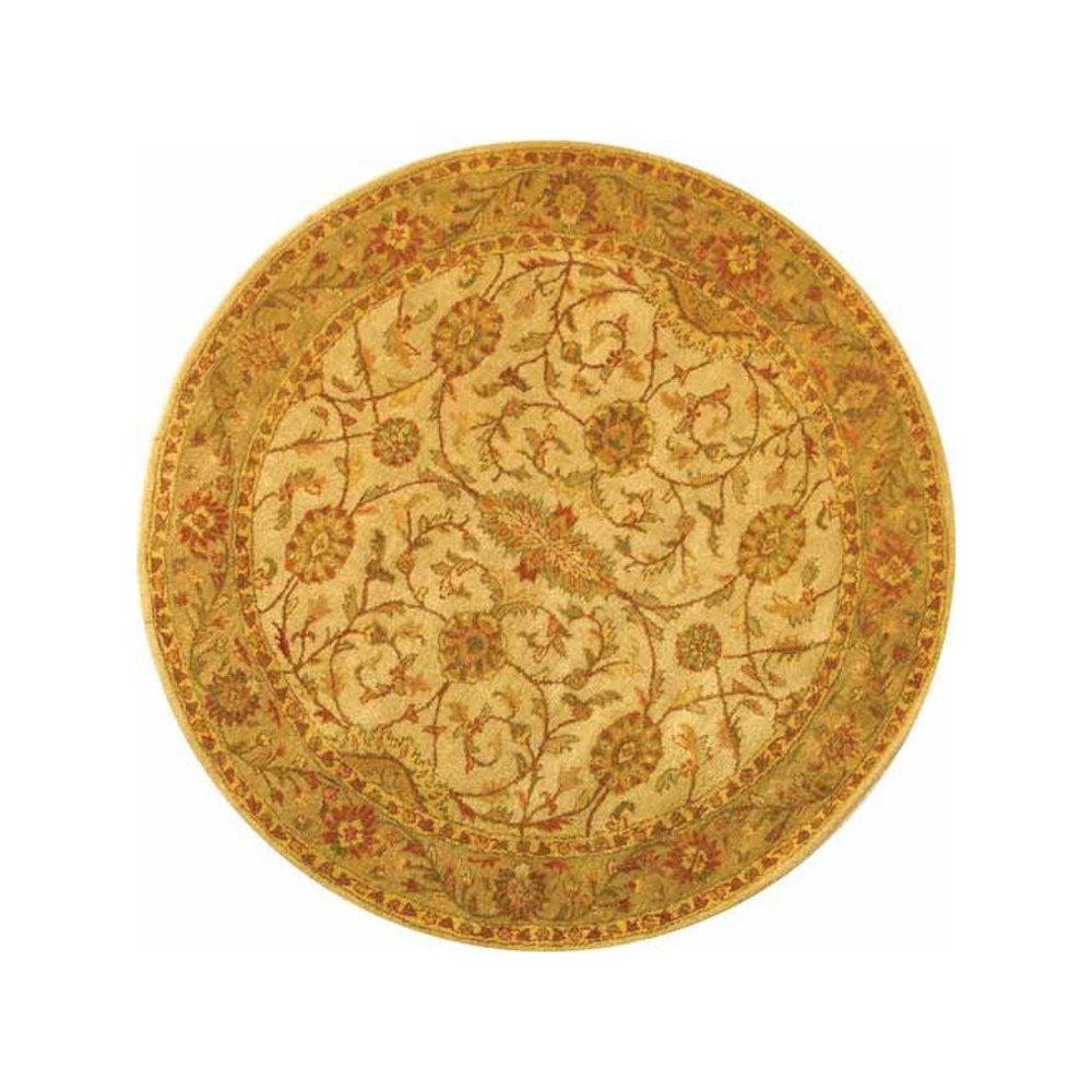 ANTIQUITY, IVORY / LIGHT GREEN, 3'-6" X 3'-6" Round, Area Rug. Picture 1