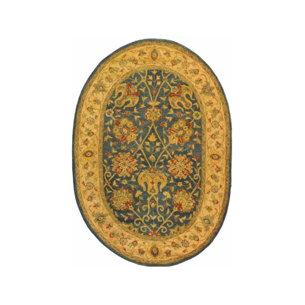 ANTIQUITY, BLUE, 4'-6" X 6'-6" Oval, Area Rug, AT21E-5OV. Picture 1
