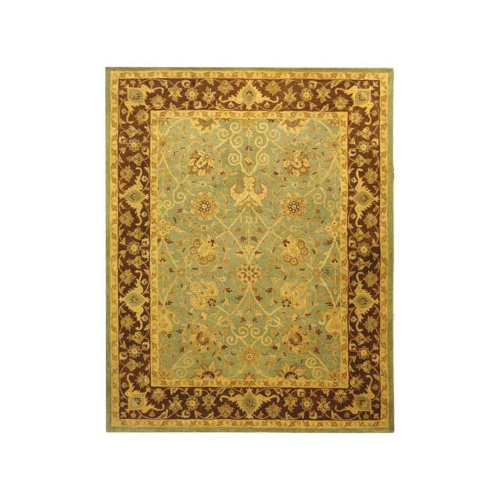 ANTIQUITY, GREEN / BROWN, 9'-6" X 13'-6", Area Rug. Picture 1
