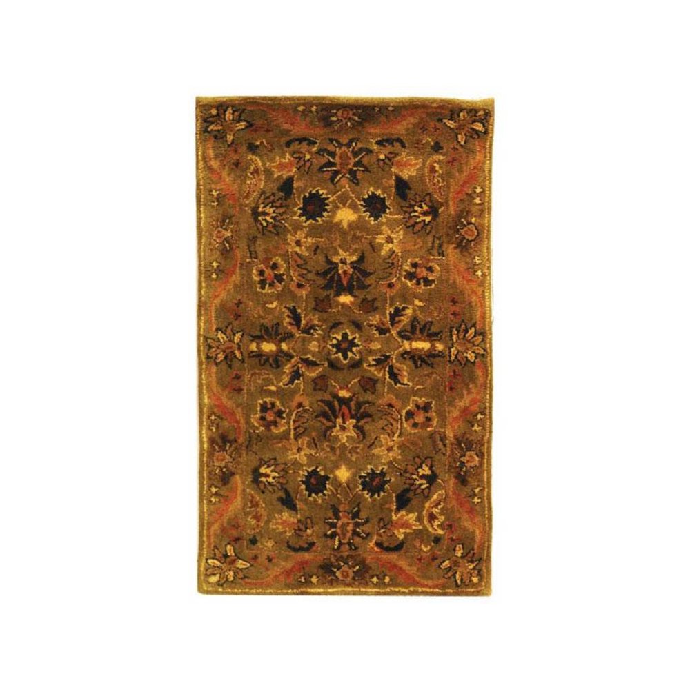 ANTIQUITY, OLIVE / GOLD, 2'-3" X 4', Area Rug. Picture 1